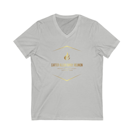 Carter-Allen Unisex Jersey Short Sleeve V-Neck Tee