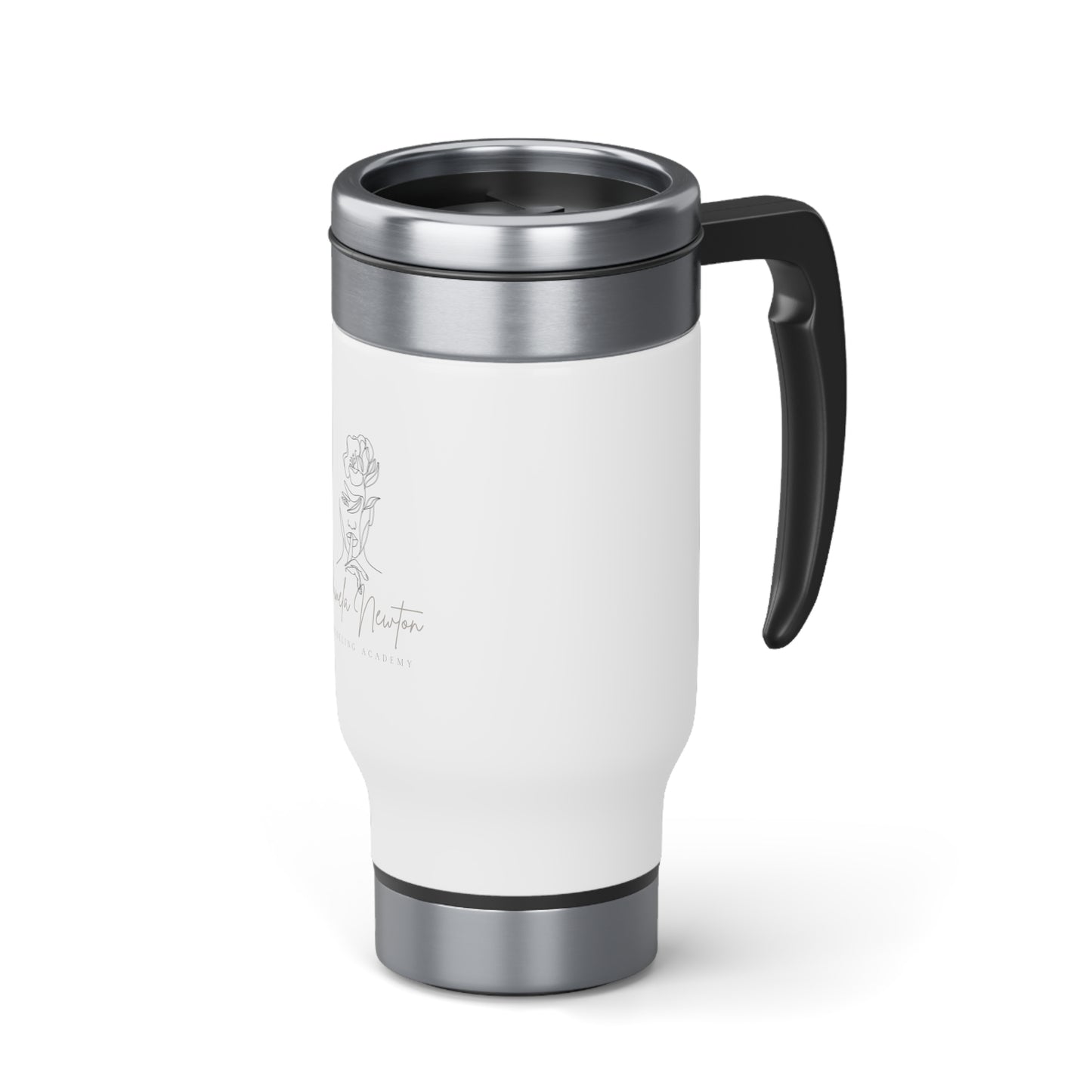 Pamela Newton Modeling Academy Stainless Steel Travel Mug with Handle, 14oz