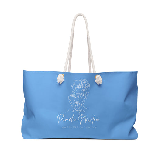 Pamela Newton Modeling Academy Light Blue  Weekender Bag
