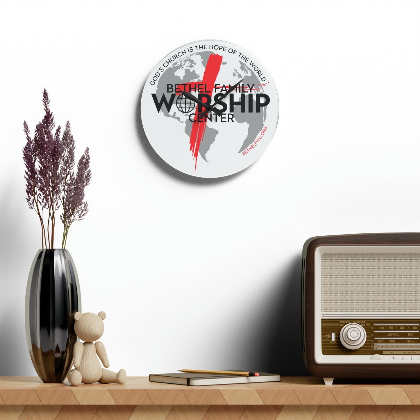 BFWC Acrylic Wall Clock