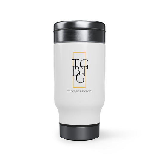 TGBTG Stainless Steel Travel Mug with Handle, 14oz
