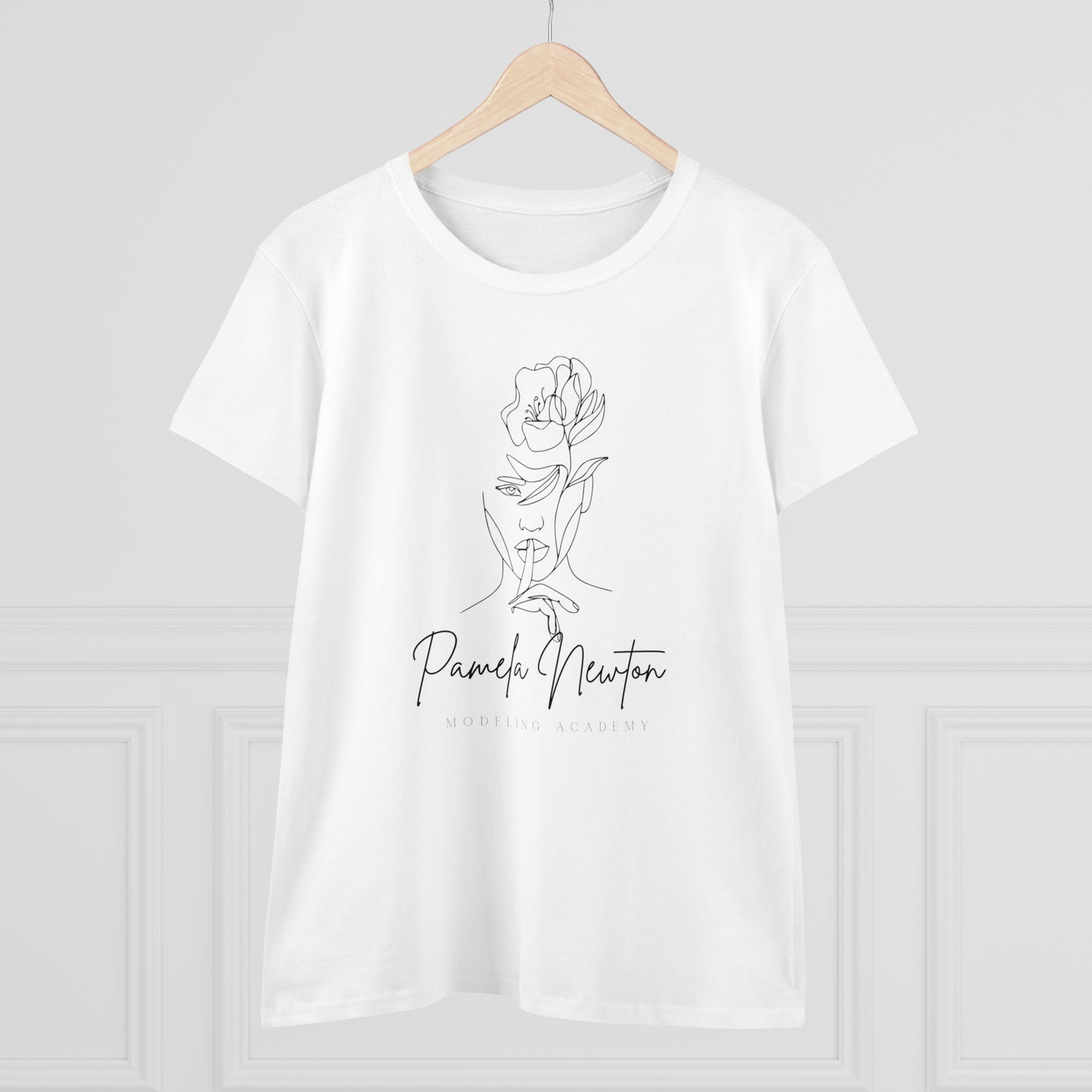 Pamela Newton Modeling Academy Women's Midweight Cotton Tee
