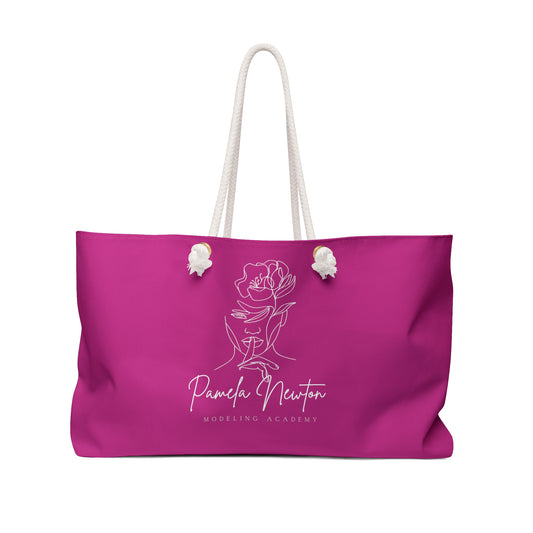Pamela Newton Modeling Academy Pink  Weekender Bag