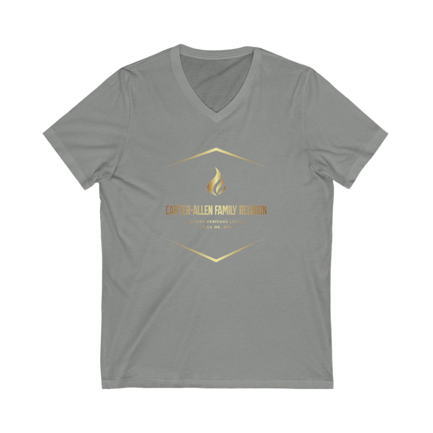 Carter-Allen Unisex Jersey Short Sleeve V-Neck Tee