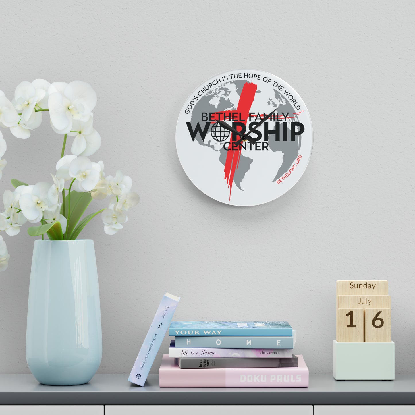BFWC Acrylic Wall Clock