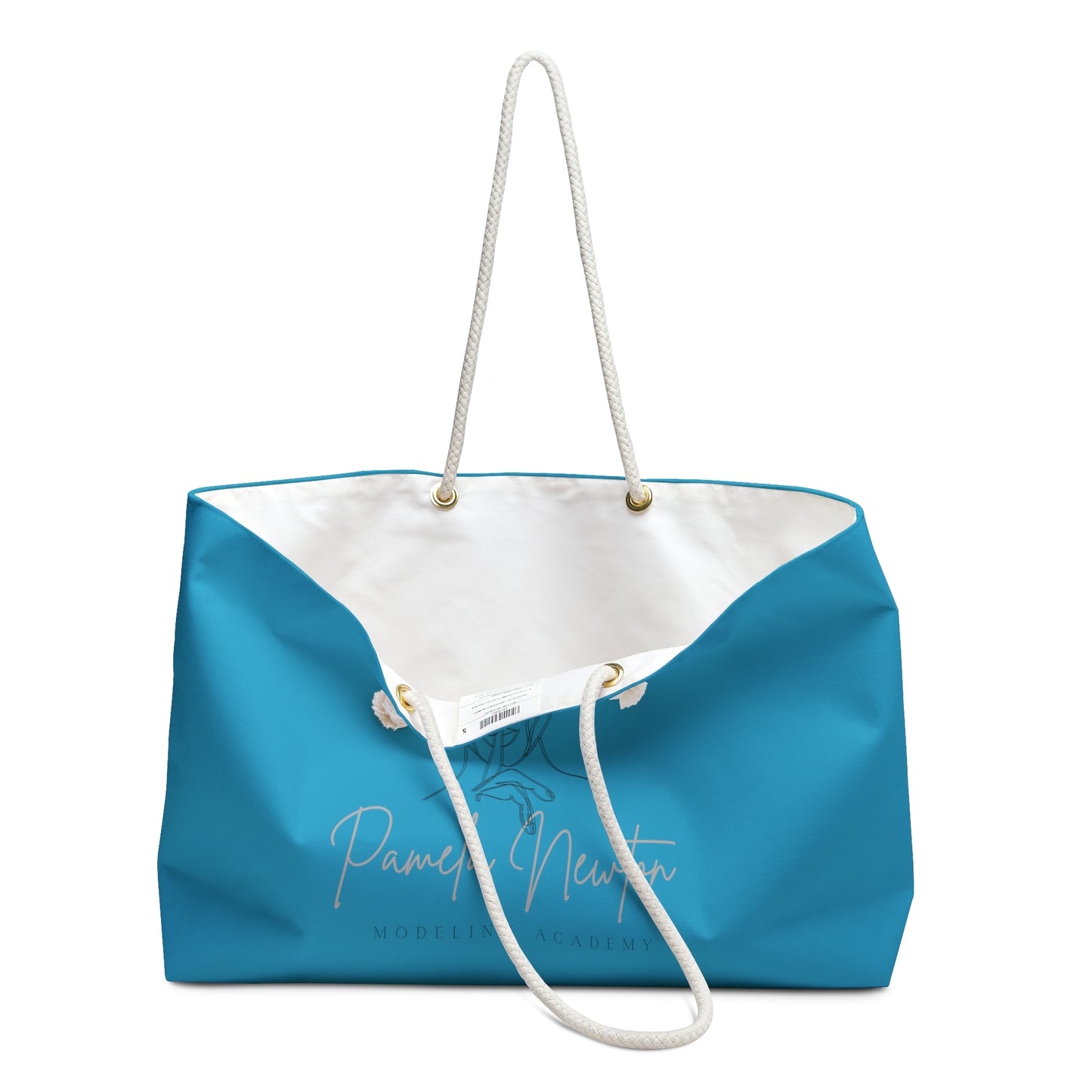 Pamela Newton Modeling Academy Turquoise Weekender Bag