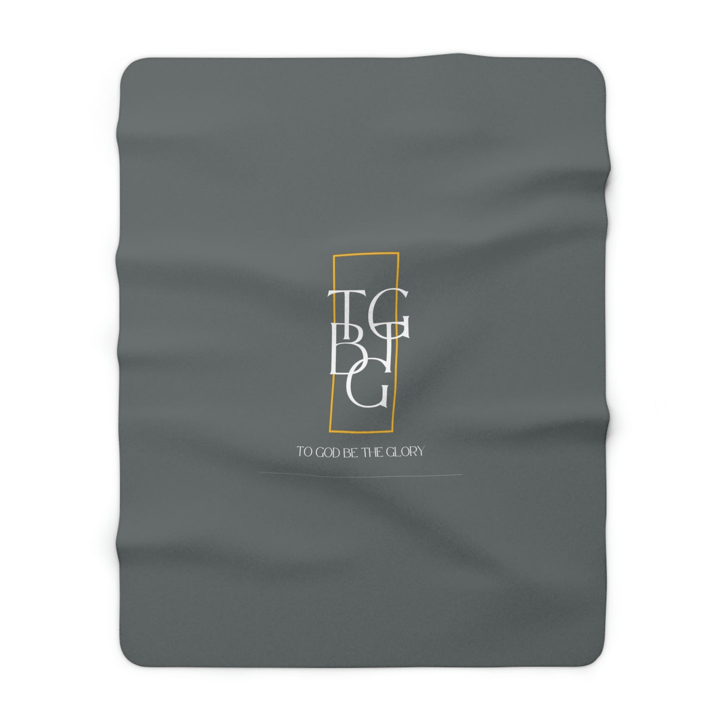 Dark Grey TGBTG Sherpa Fleece Blanket