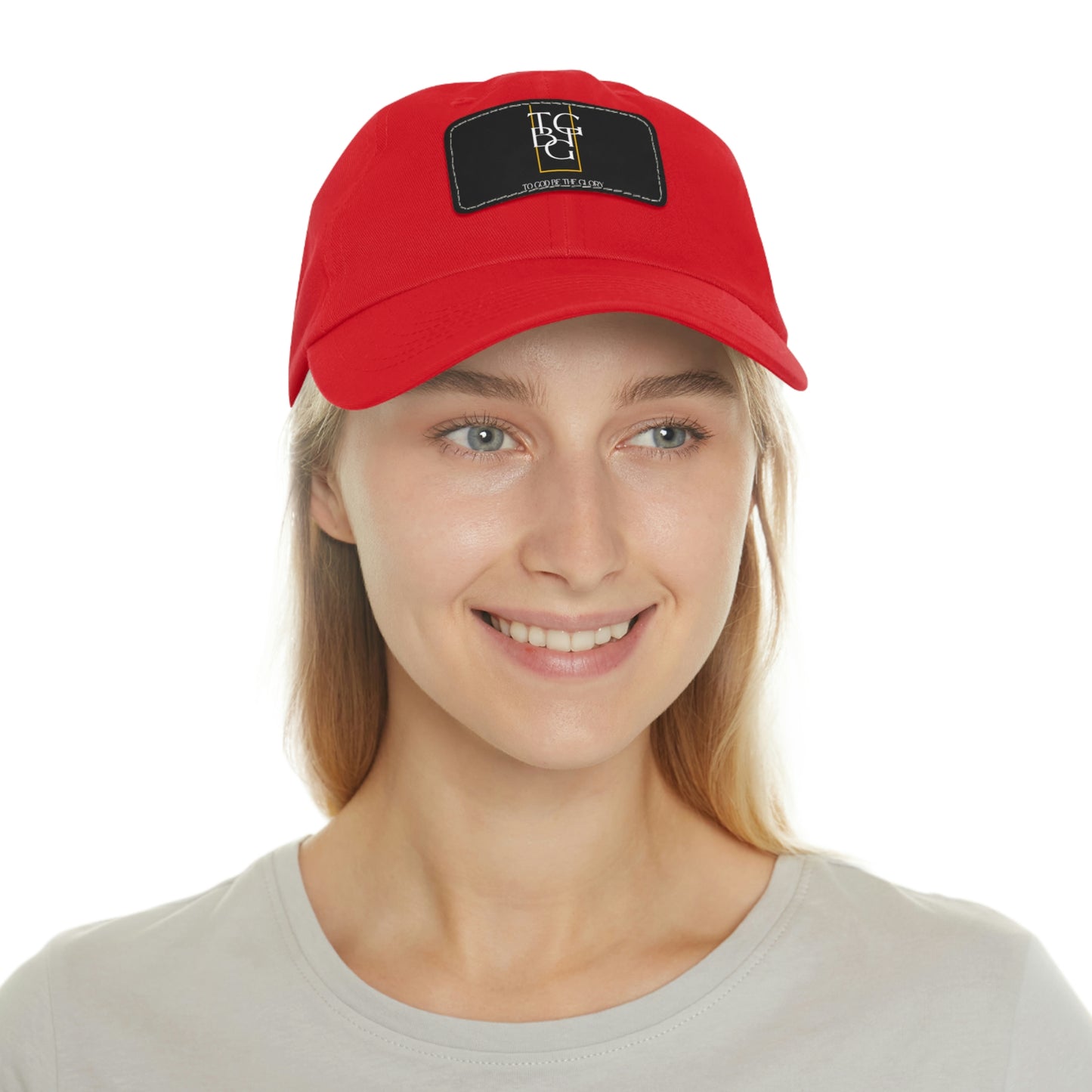 TGBTG Dad Hat with Leather Patch (Rectangle)
