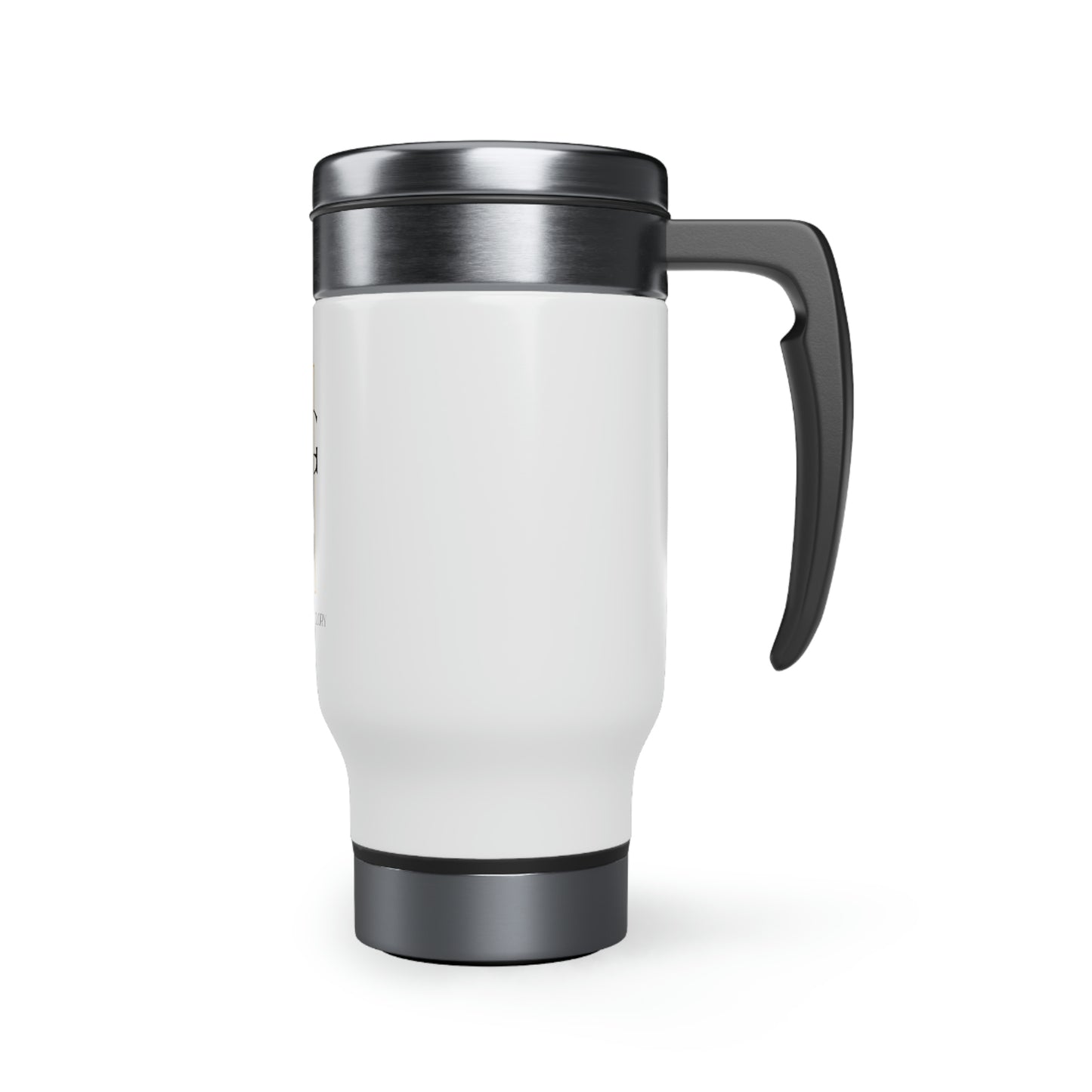 White TGBTG Stainless Steel Travel Mug with Handle, 14oz