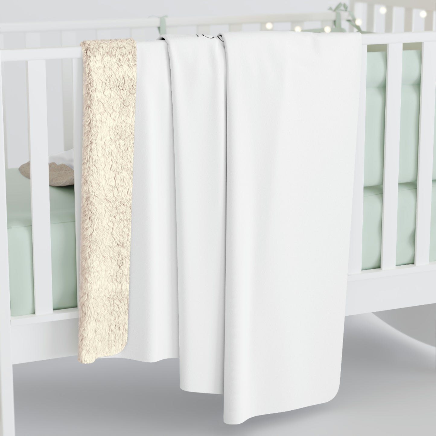 White TGBTG Sherpa Fleece Blanket