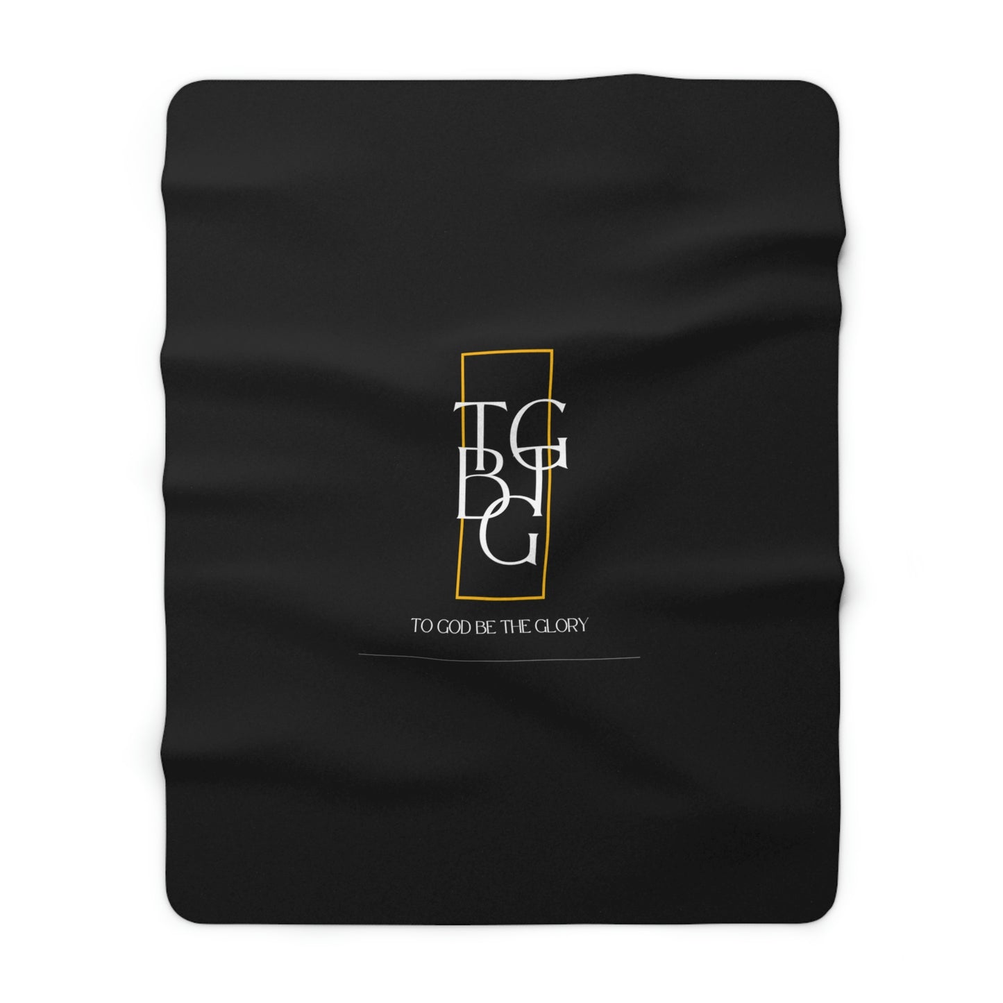 Black TGBTG Sherpa Fleece Blanket