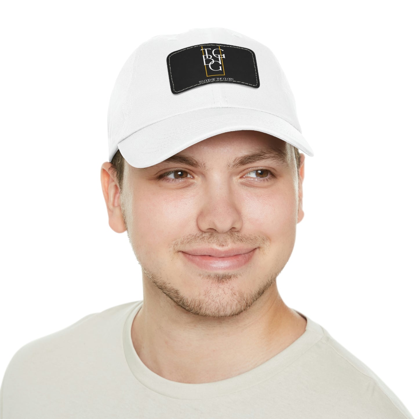 TGBTG Dad Hat with Leather Patch (Rectangle)