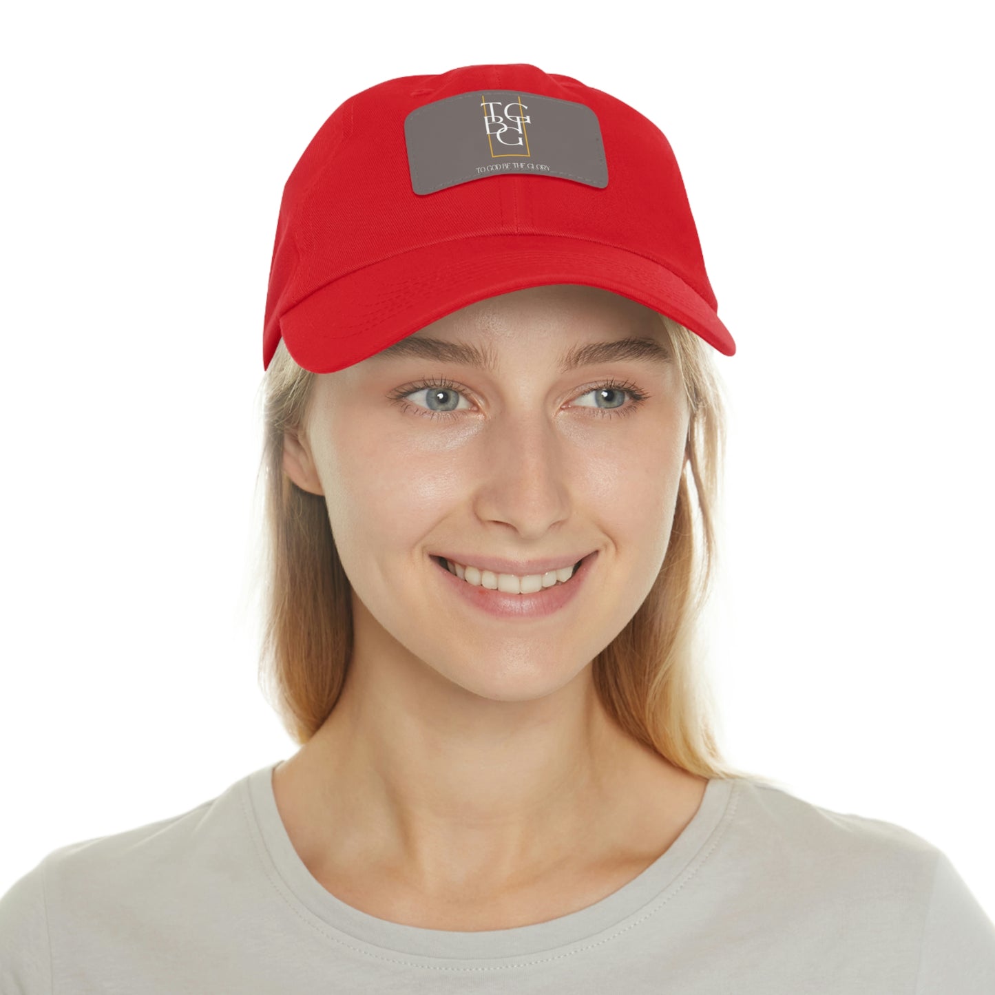 TGBTG Dad Hat with Leather Patch (Rectangle)