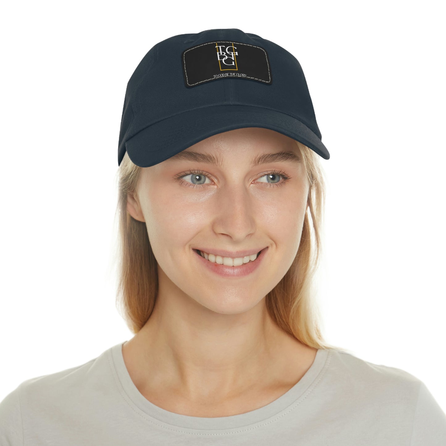 TGBTG Dad Hat with Leather Patch (Rectangle)