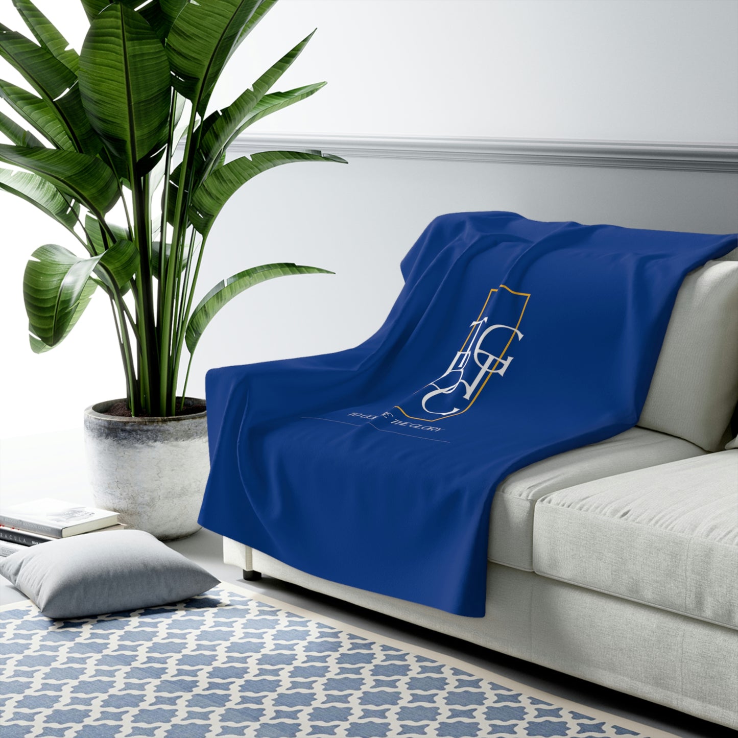 Dark Blue  TGBTG Sherpa Fleece Blanket