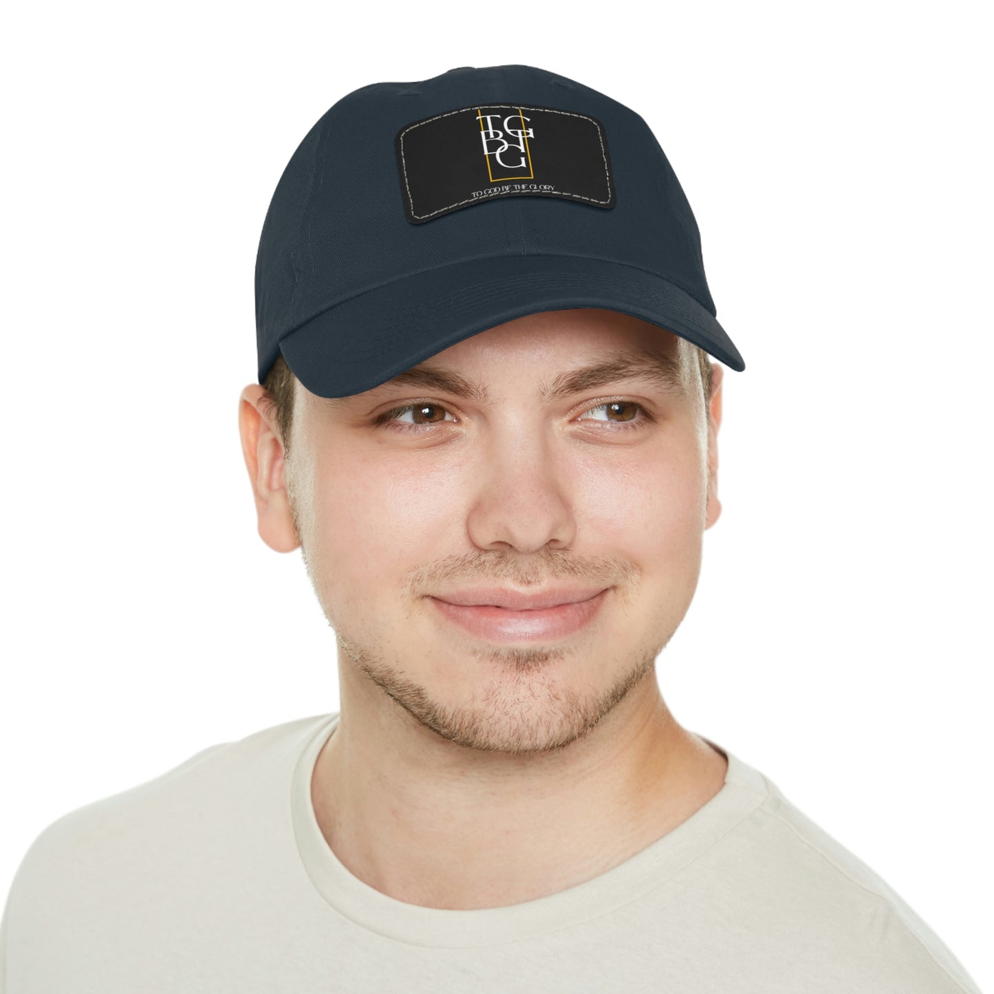 TGBTG Dad Hat with Leather Patch (Rectangle)