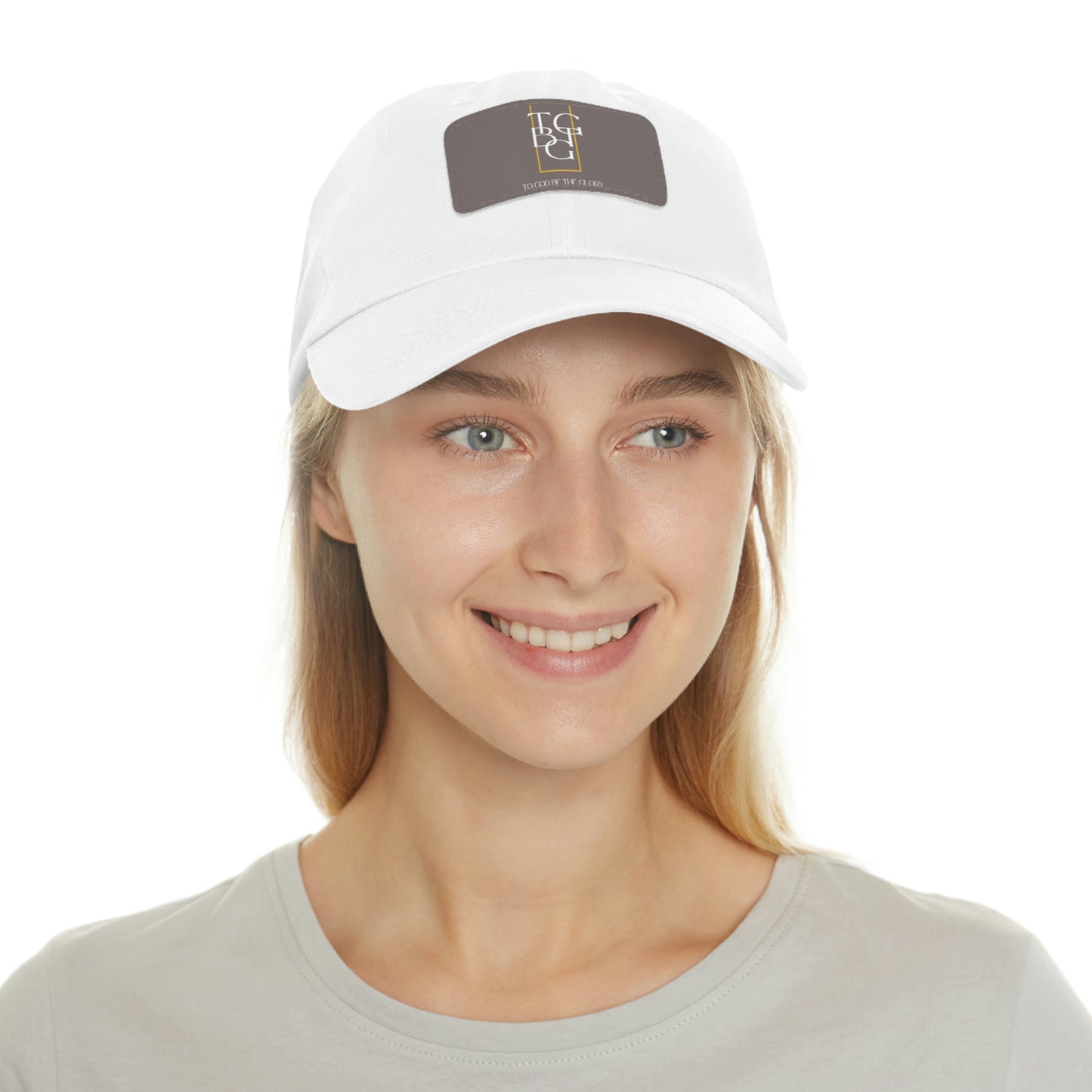 TGBTG Dad Hat with Leather Patch (Rectangle)