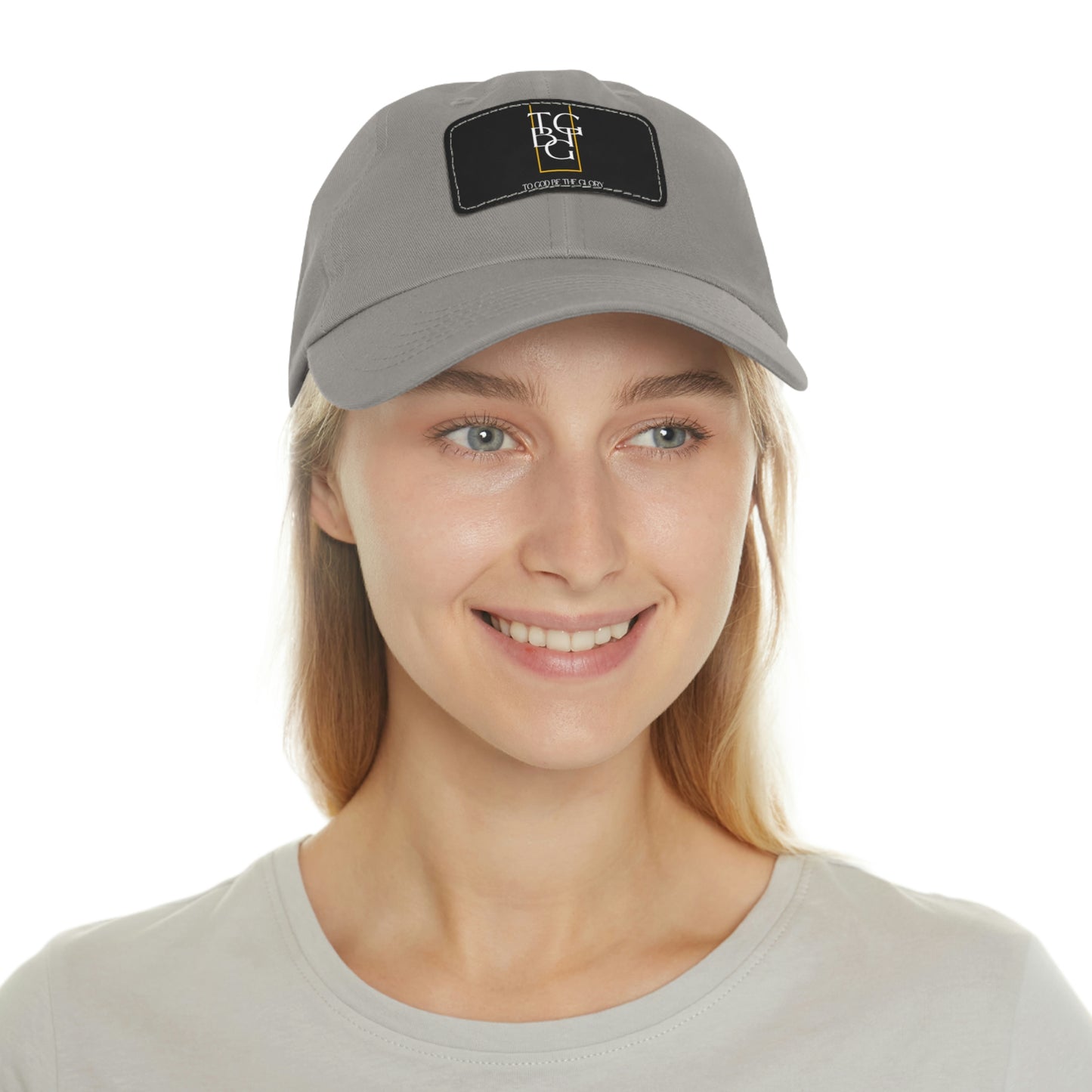 TGBTG Dad Hat with Leather Patch (Rectangle)