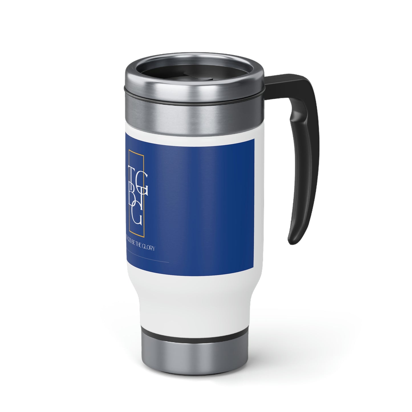 Blue TGBTG Stainless Steel Travel Mug with Handle, 14oz