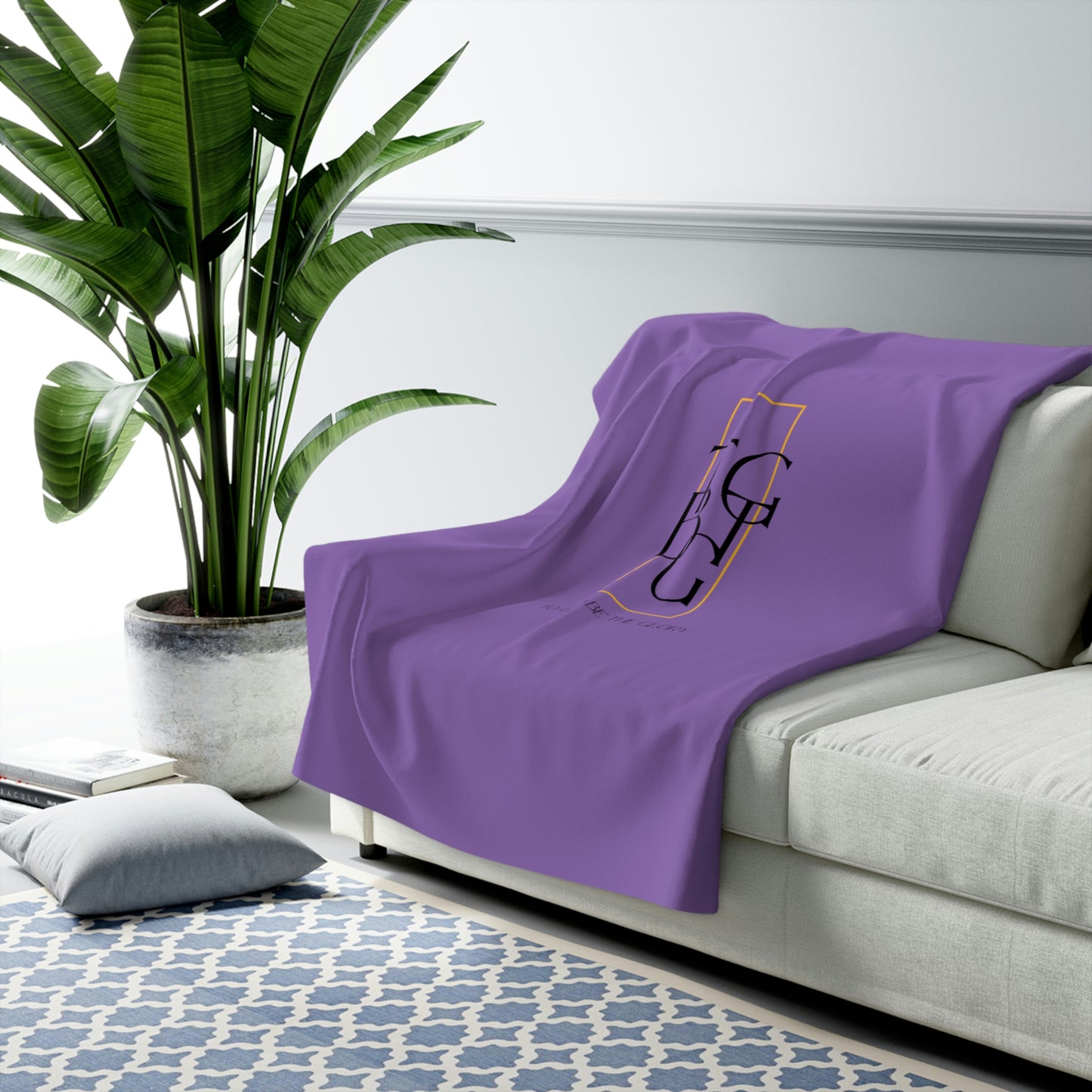 Light Purple TGBTG Sherpa Fleece Blanket