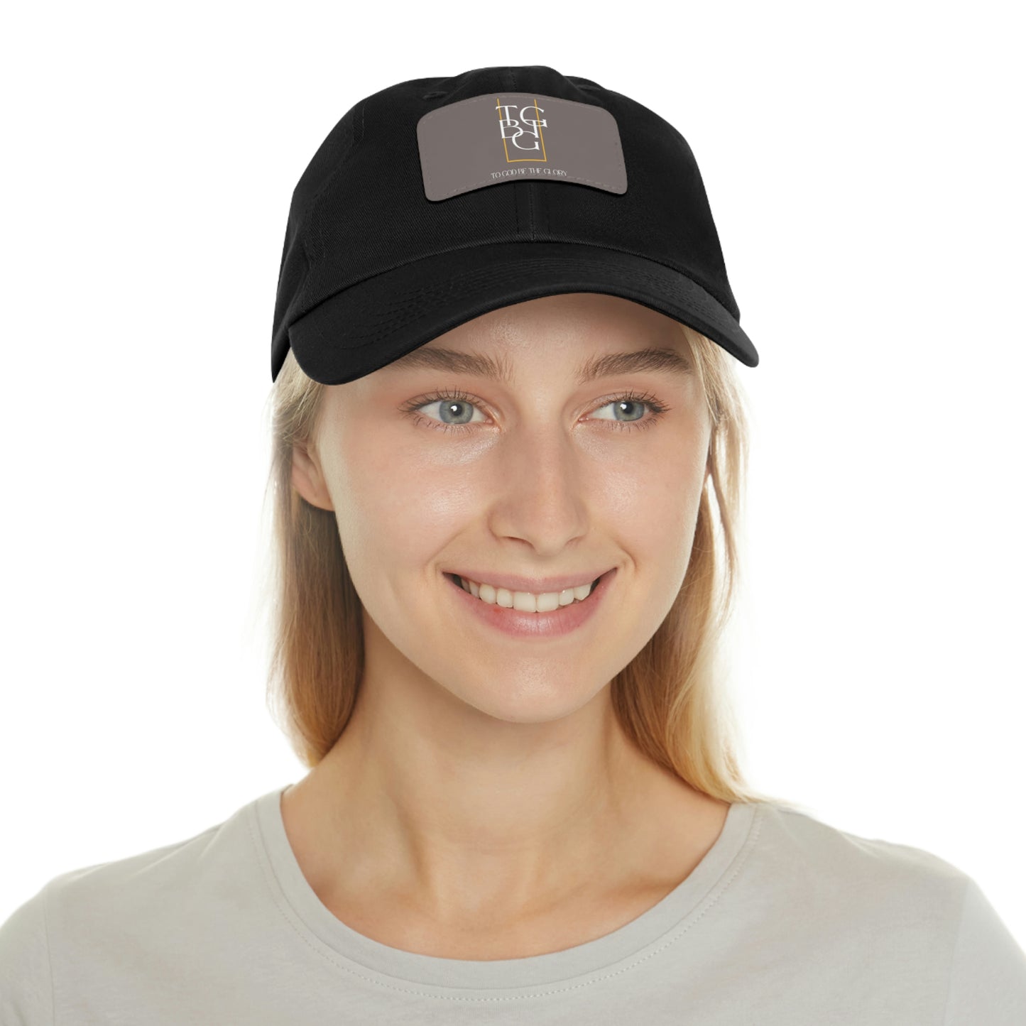 TGBTG Dad Hat with Leather Patch (Rectangle)