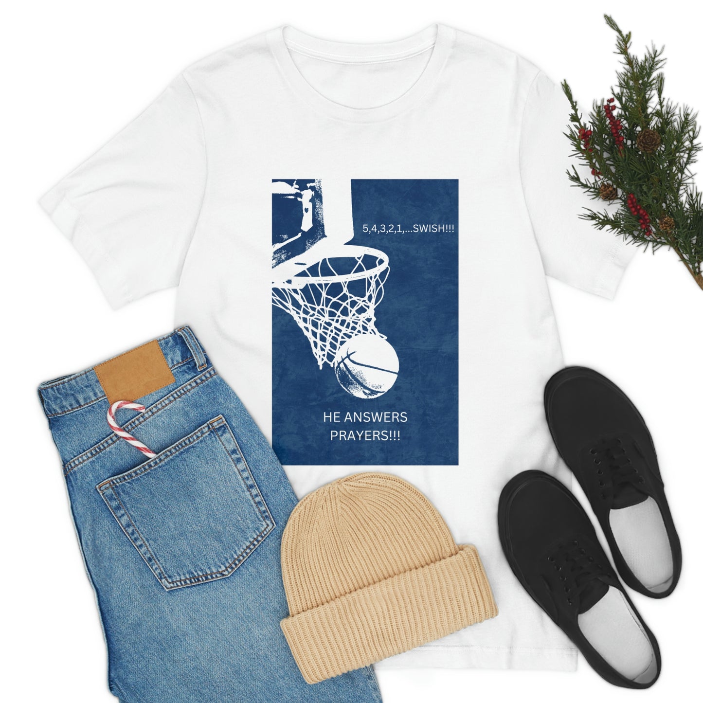 He Answers Prayers  Unisex Jersey Short Sleeve Tee