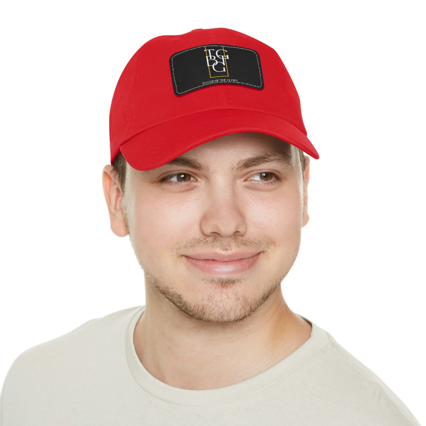 TGBTG Dad Hat with Leather Patch (Rectangle)