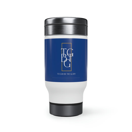 Blue TGBTG Stainless Steel Travel Mug with Handle, 14oz