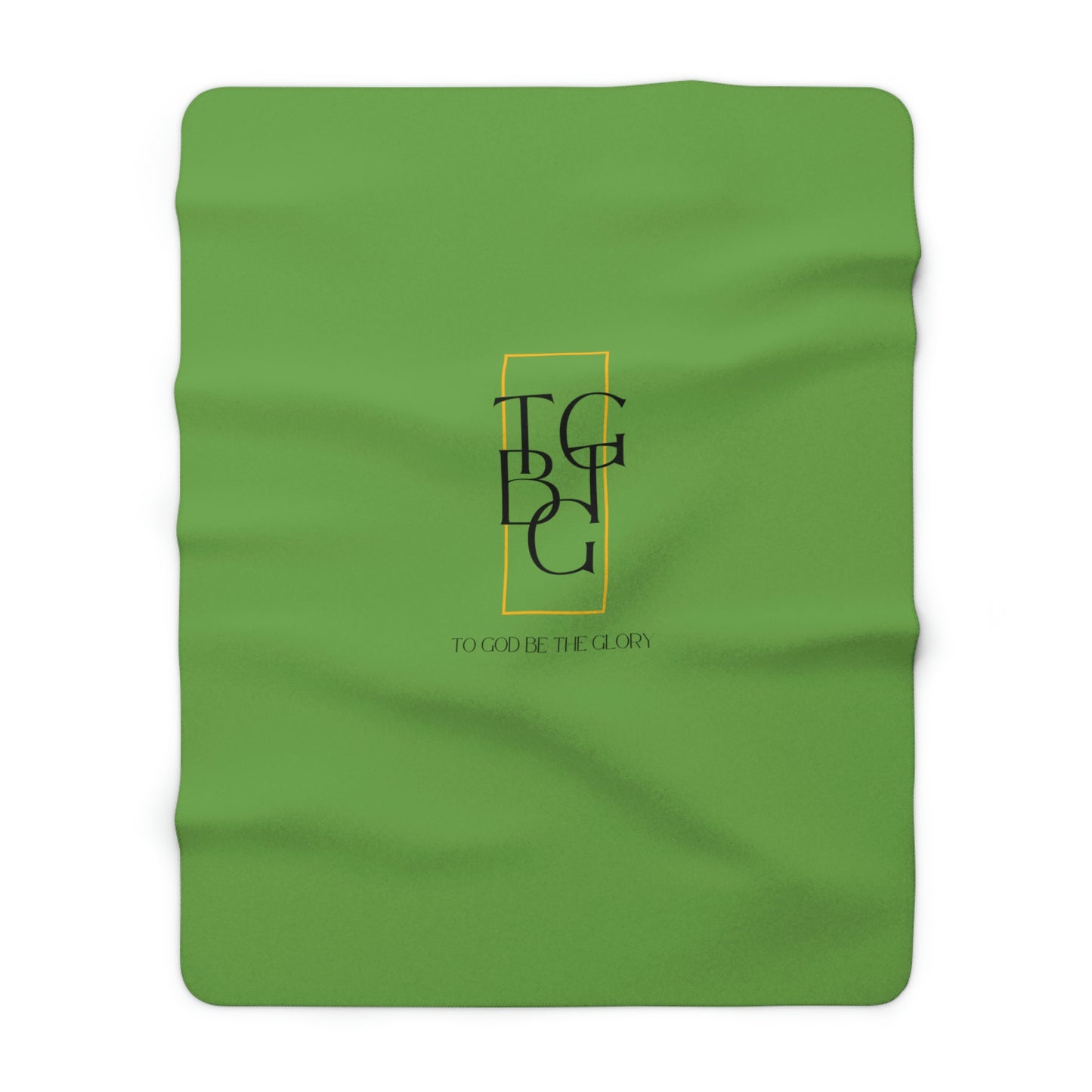 Green TGBTG Sherpa Fleece Blanket