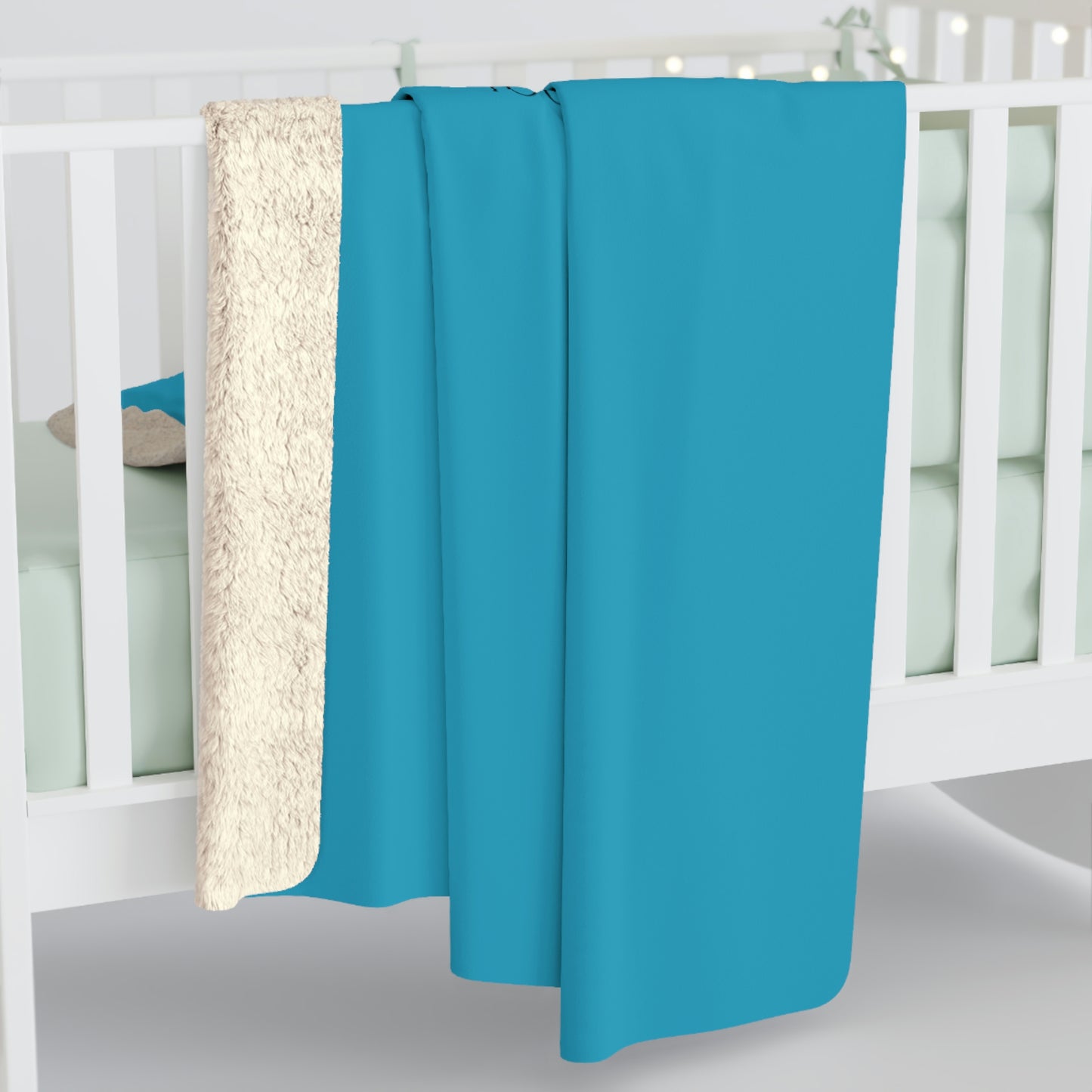 Turquoise TGBTG Sherpa Fleece Blanket