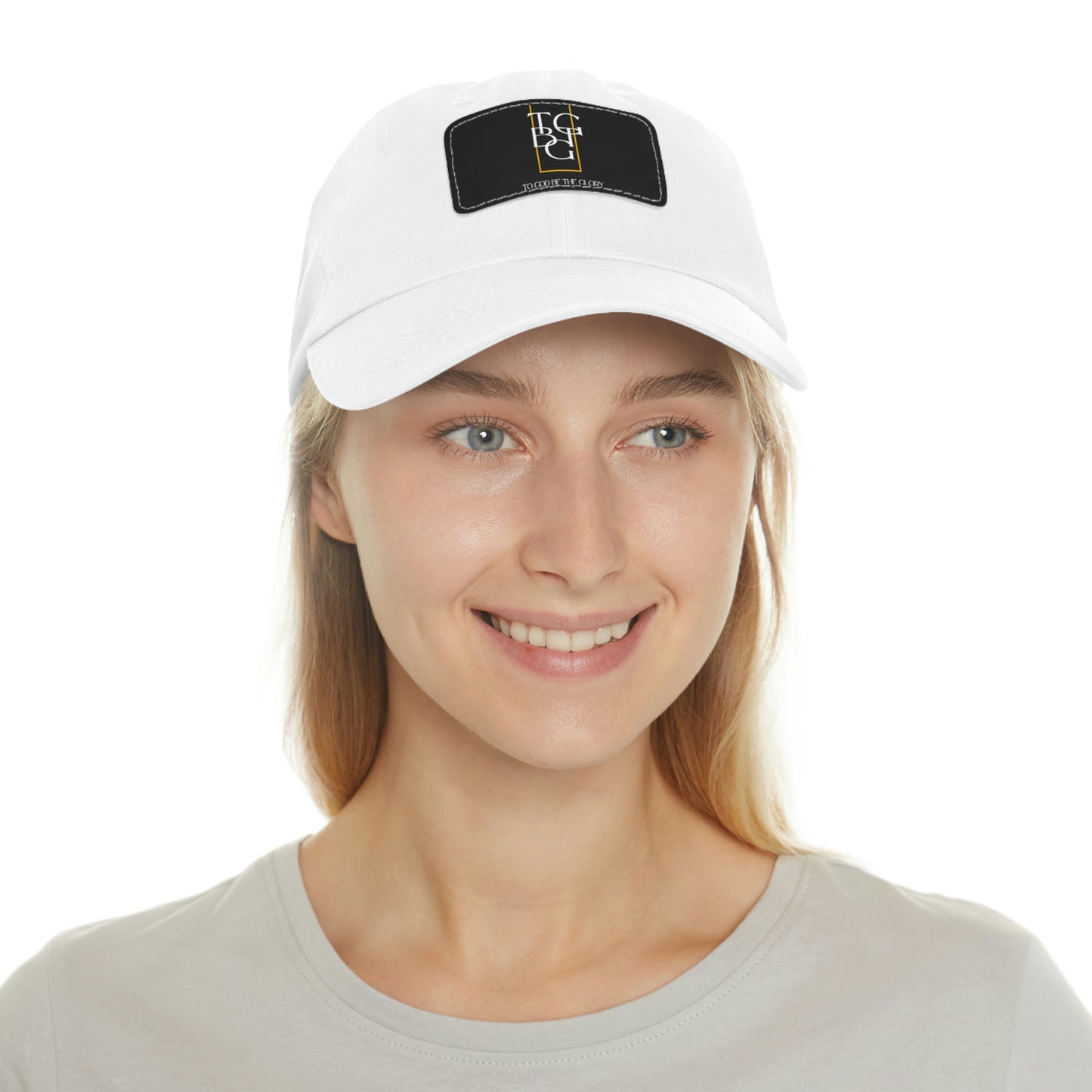 TGBTG Dad Hat with Leather Patch (Rectangle)