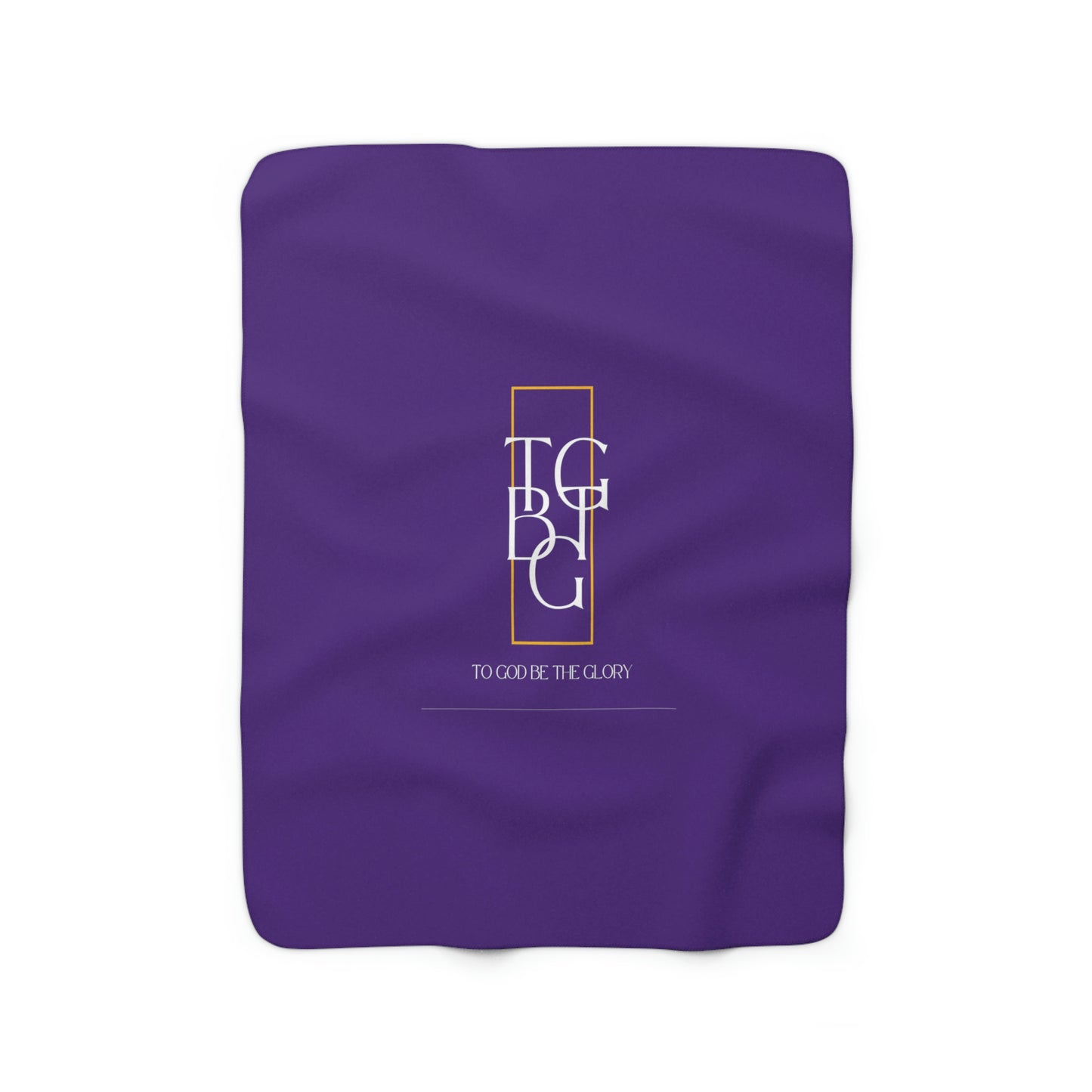 Purple  TGBTG Sherpa Fleece Blanket