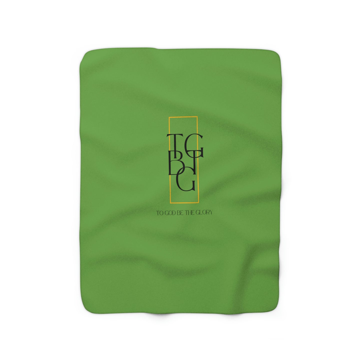 Green TGBTG Sherpa Fleece Blanket