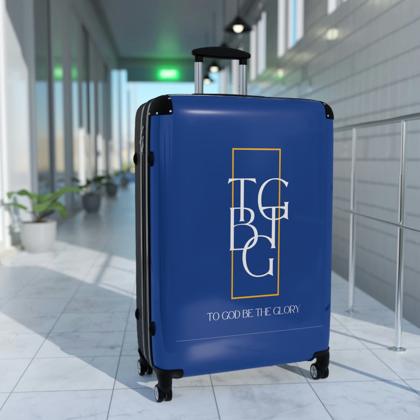 TGBTG White Lettering Suitcases