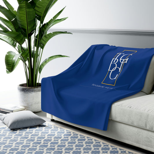 Dark Blue  TGBTG Sherpa Fleece Blanket