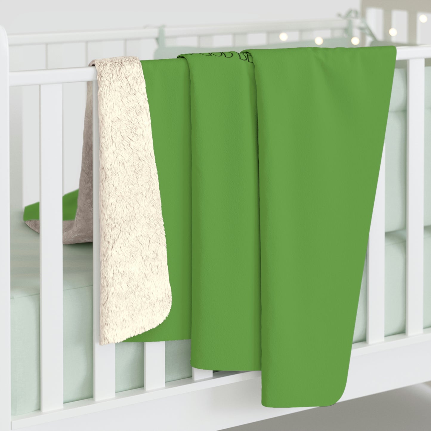 Green TGBTG Sherpa Fleece Blanket