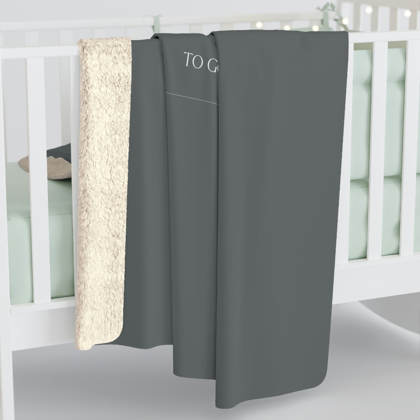 Dark Grey TGBTG Sherpa Fleece Blanket