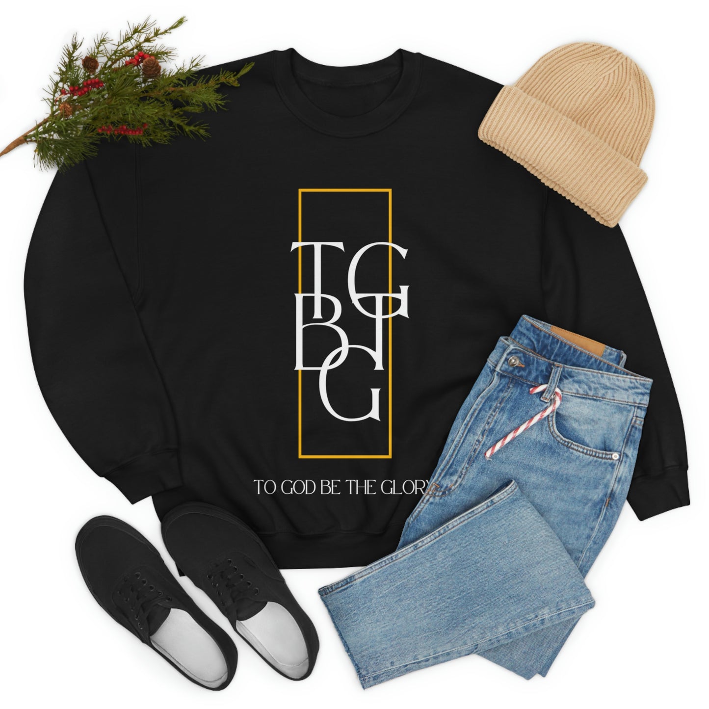 TGBTG Crewneck Sweatshirt in Black