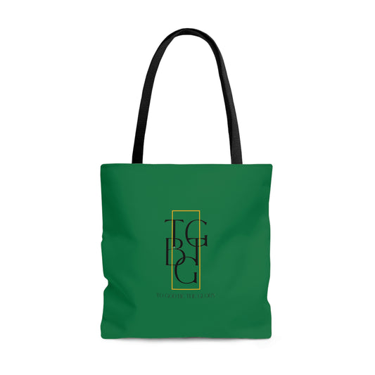 To God Be the Glory Green Tote