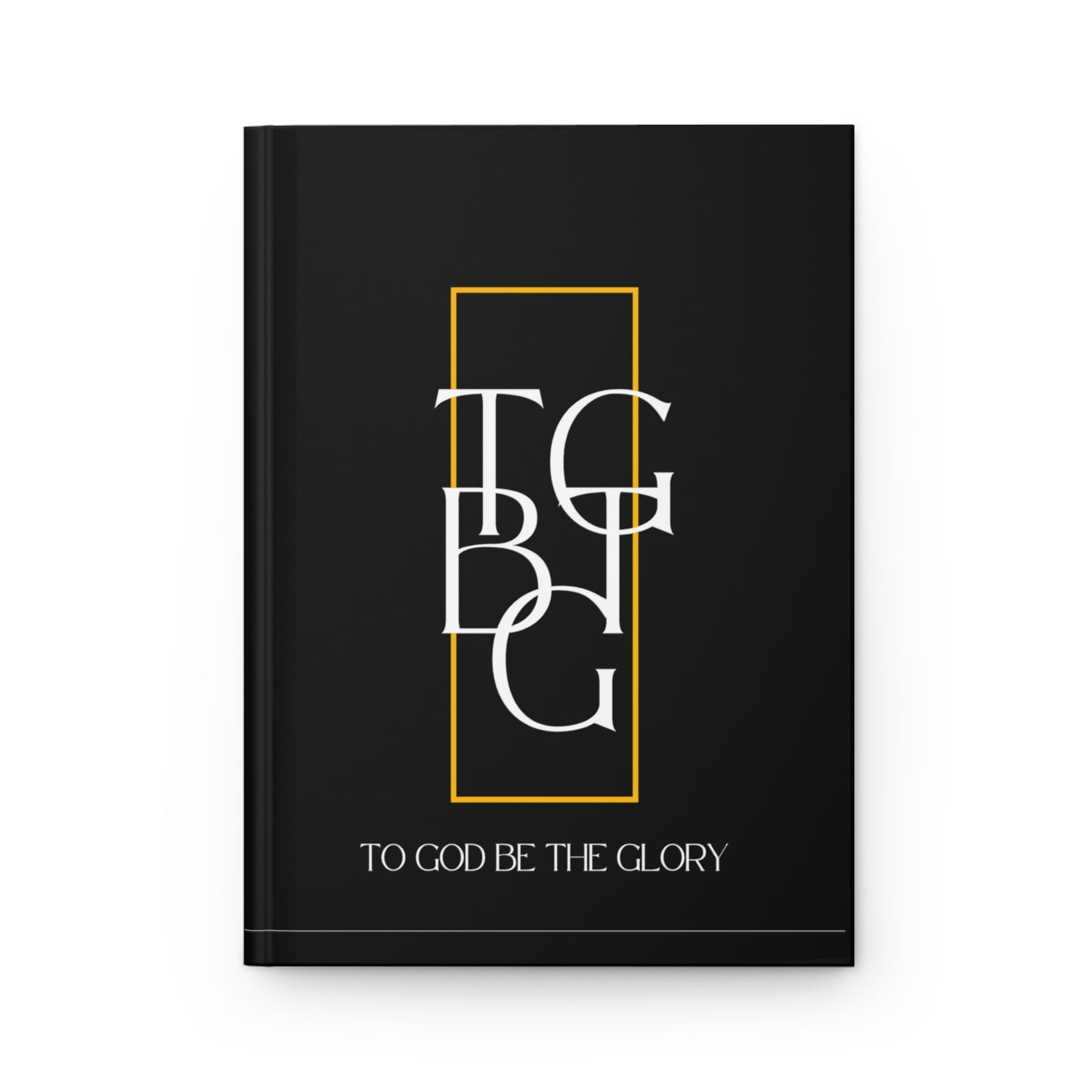 To God Be The Glory Journal in Black Hardcover