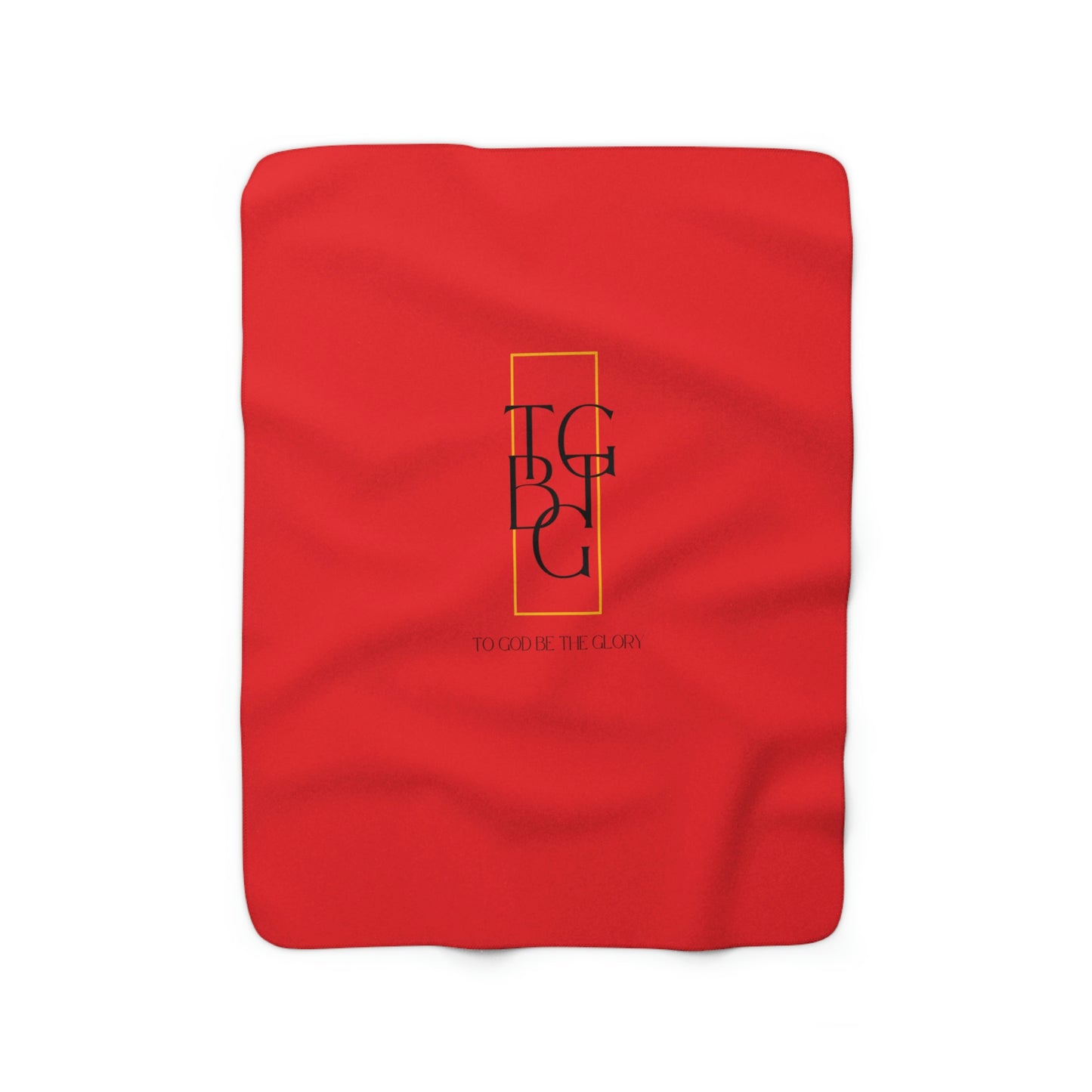 Red TGBTG Sherpa Fleece Blanket