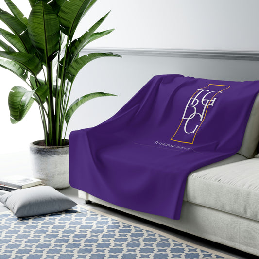 Purple  TGBTG Sherpa Fleece Blanket