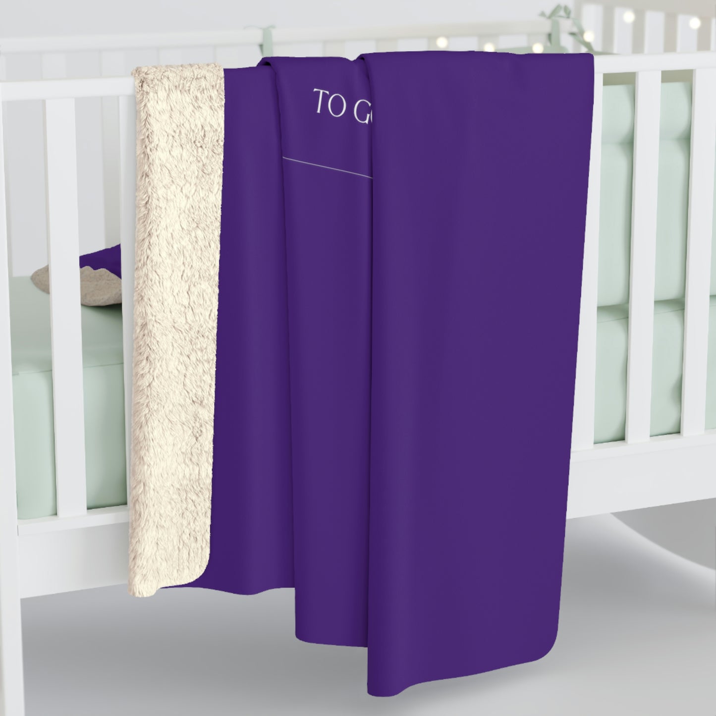 Purple  TGBTG Sherpa Fleece Blanket
