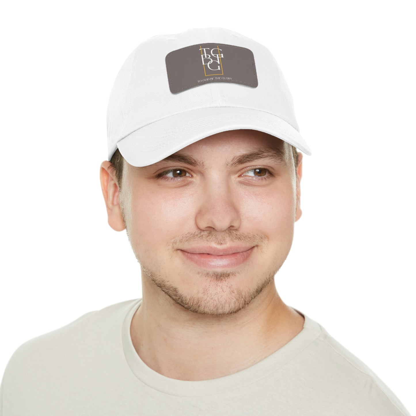 TGBTG Dad Hat with Leather Patch (Rectangle)