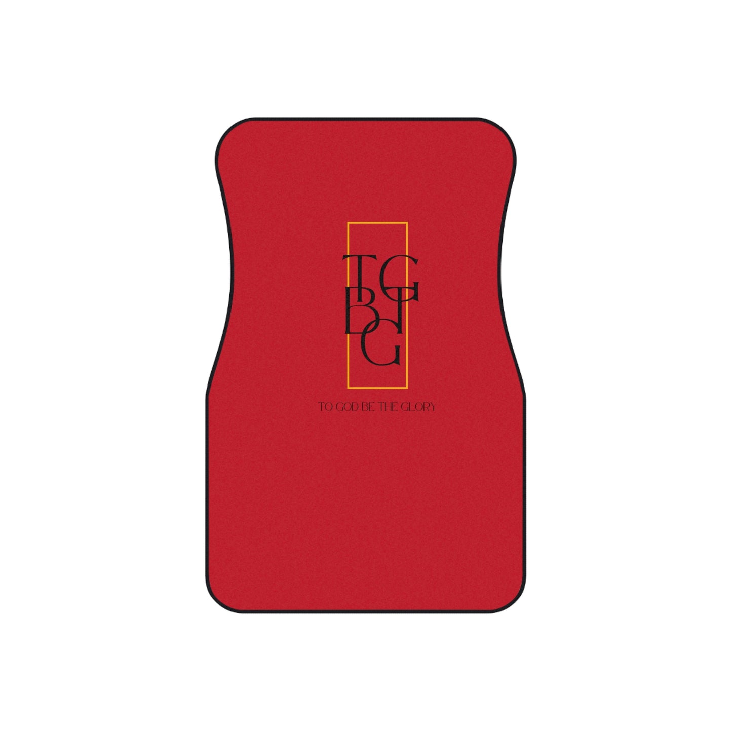 TGB TG Black Lettering Car Mats (2x Front)