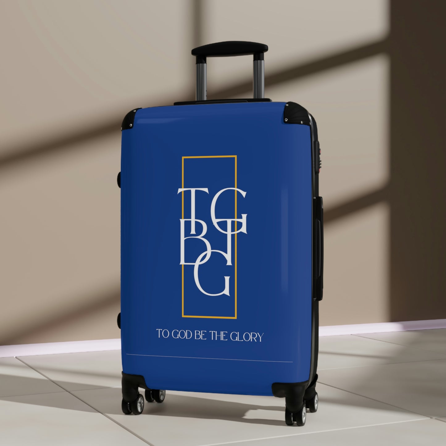 TGBTG White Lettering Suitcases