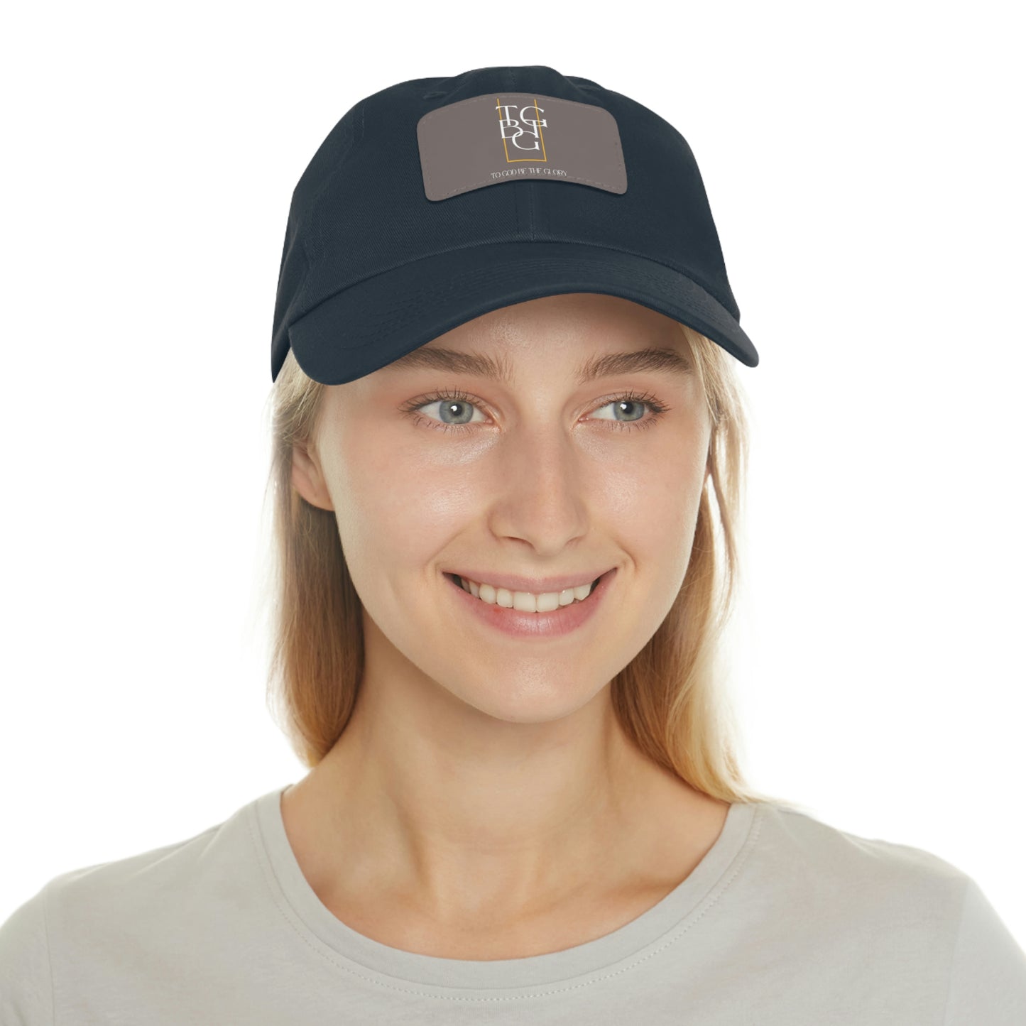 TGBTG Dad Hat with Leather Patch (Rectangle)
