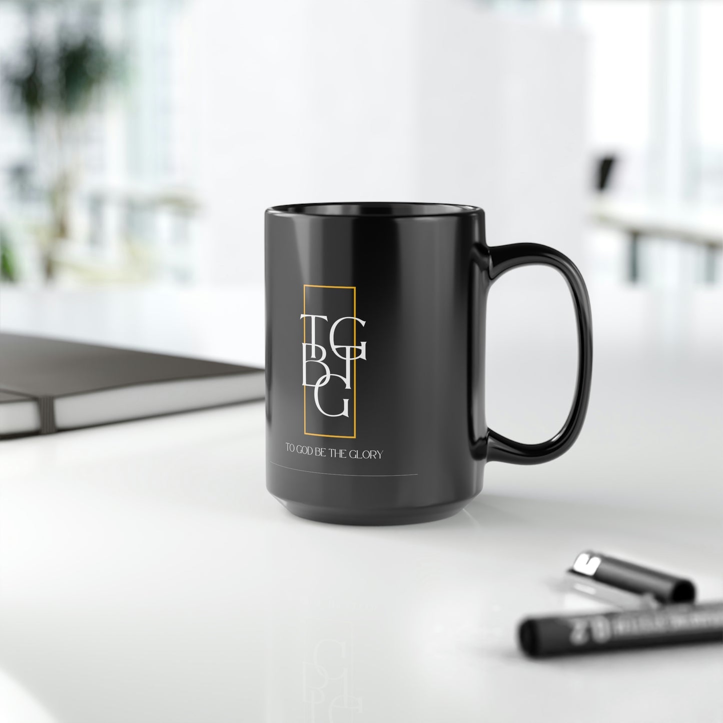 TGBTG Black Mug, 15oz