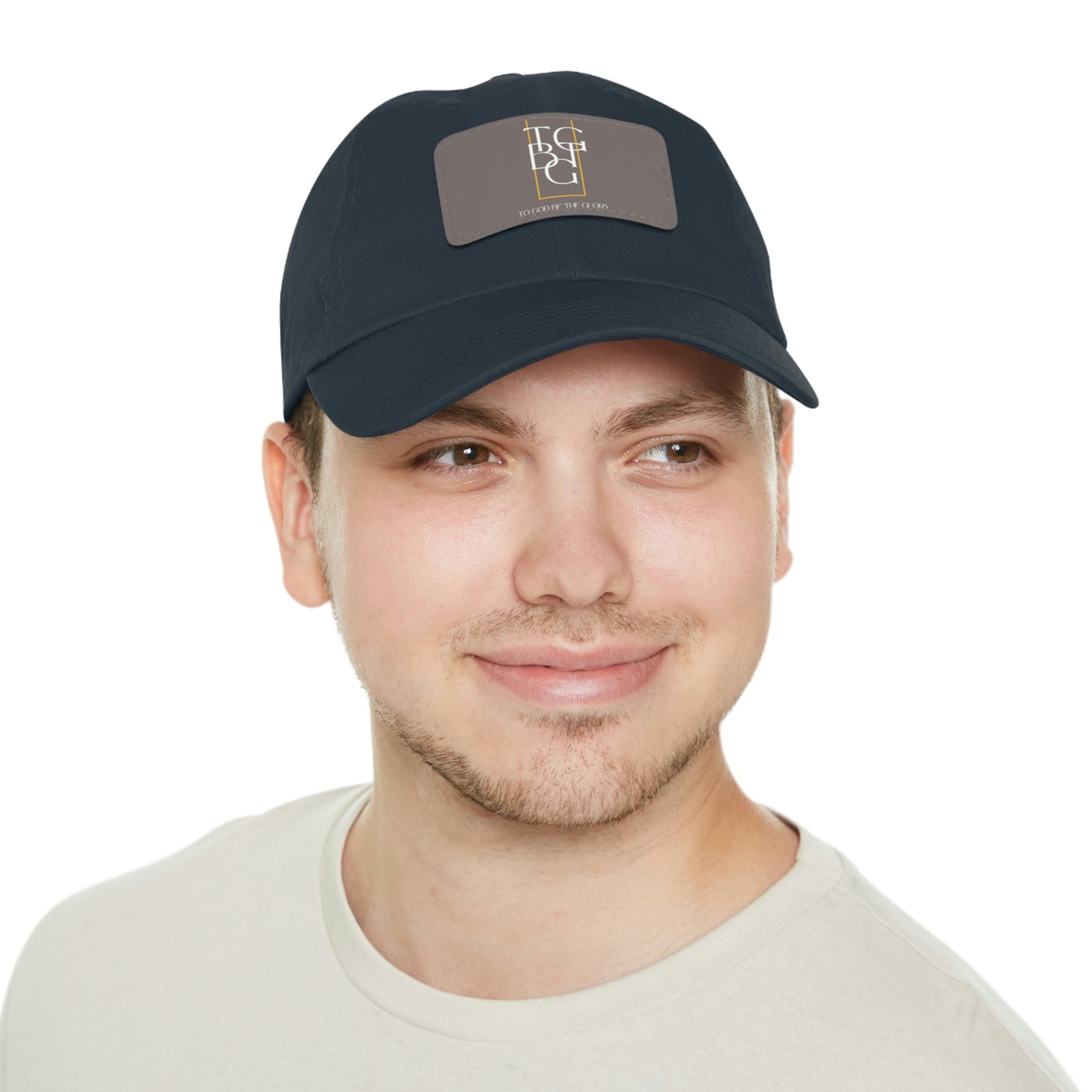 TGBTG Dad Hat with Leather Patch (Rectangle)