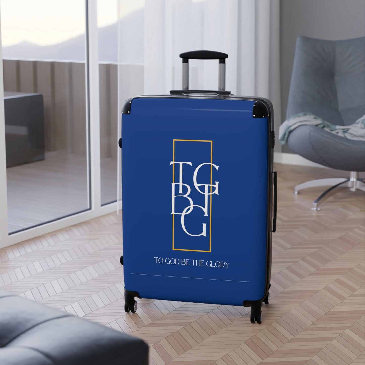 TGBTG White Lettering Suitcases